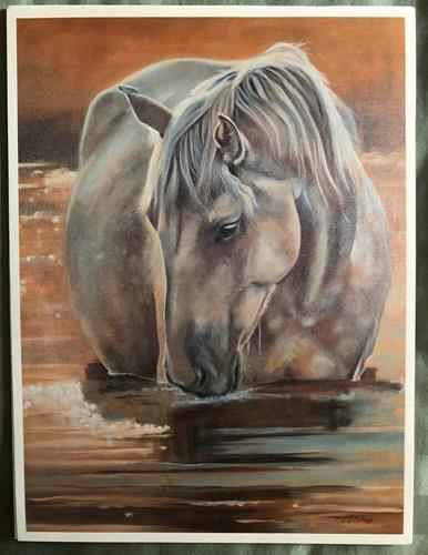 "Sunrise Mare" a fine art Print by Dell Eddins
