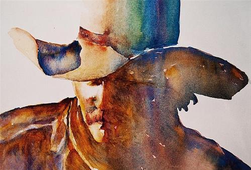 "Rainbow Cowboy" a fine art Print by Jani Freimann