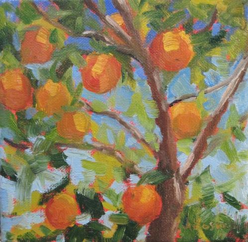 "Orange Tree Series Two" a fine art Print by Jennifer Boswell