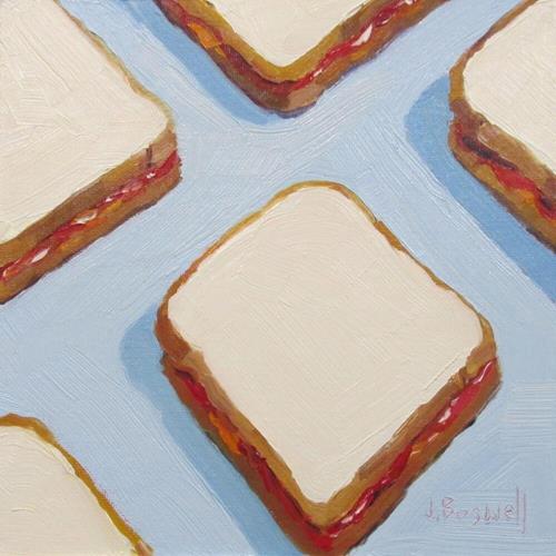 "PB and J Geometric Series Two" a fine art Print by Jennifer Boswell