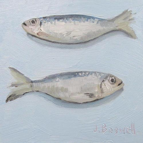 "A Couple of Sardines Series One" a fine art Print by Jennifer Boswell