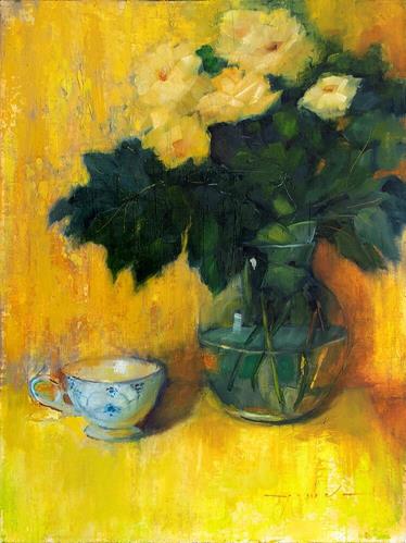 "Yellow and Cup" a fine art Print by Pamela Robins
