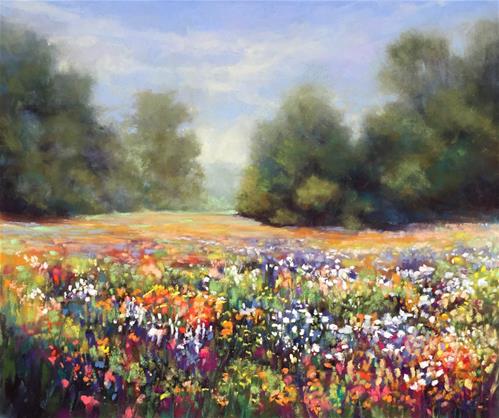 "Les Fleures de Printemps" a fine art Print by Donna Theresa