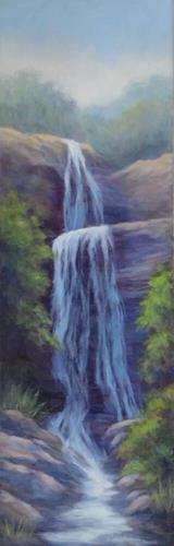 "Cascading Falls" a fine art Print by Karen Powell