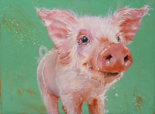 "Lil Oinker" a fine art Print by Jani Freimann