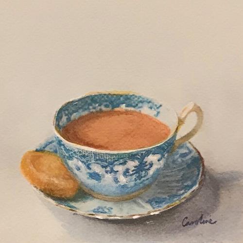 "Tea & Buscuit Time" a fine art Print by Caroline Canessa