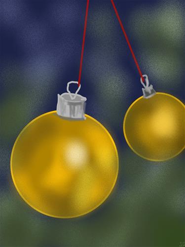 "Gold and Festive" a fine art Print by Olesya Sytnyk