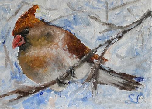 "Winter bird" a fine art Print by Olesya Sytnyk