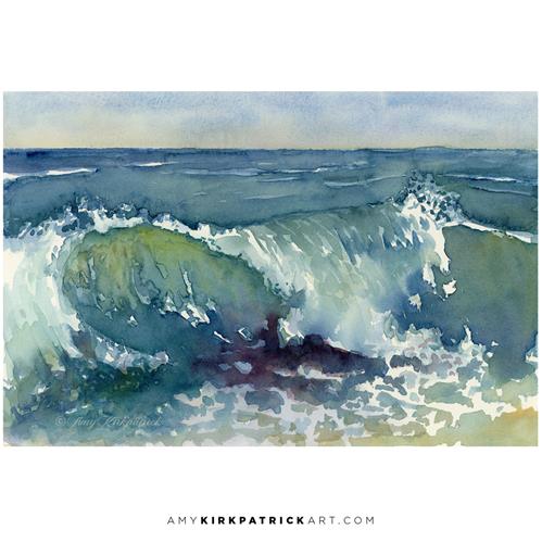 "Shore Break" a fine art Print by Amy Kirkpatrick