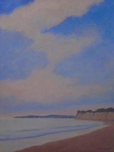 "Dusk at Butterfly Beach Series Three" a fine art Print by Jennifer Boswell