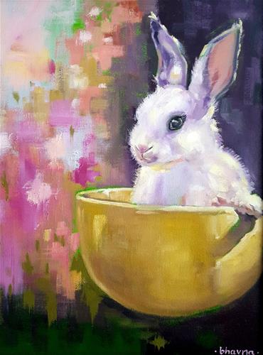 "Little Bunny Foo Foo" a fine art Print by Bhavna Misra