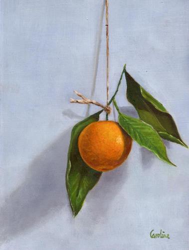 "Clementine On A String" a fine art Print by Caroline Canessa