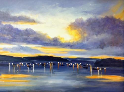 "Waiting for Fireworks" a fine art Print by Karen Powell