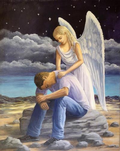 "Guardian Angel" a fine art Print by Karen Powell