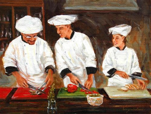 "SOUS CHEF (or you'll have to touch it sometime)" a fine art Print by DJ Lanzendorfer