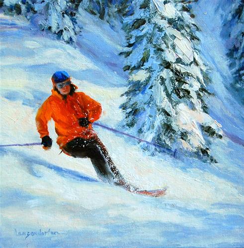 "Downhill Racing" a fine art Print by DJ Lanzendorfer