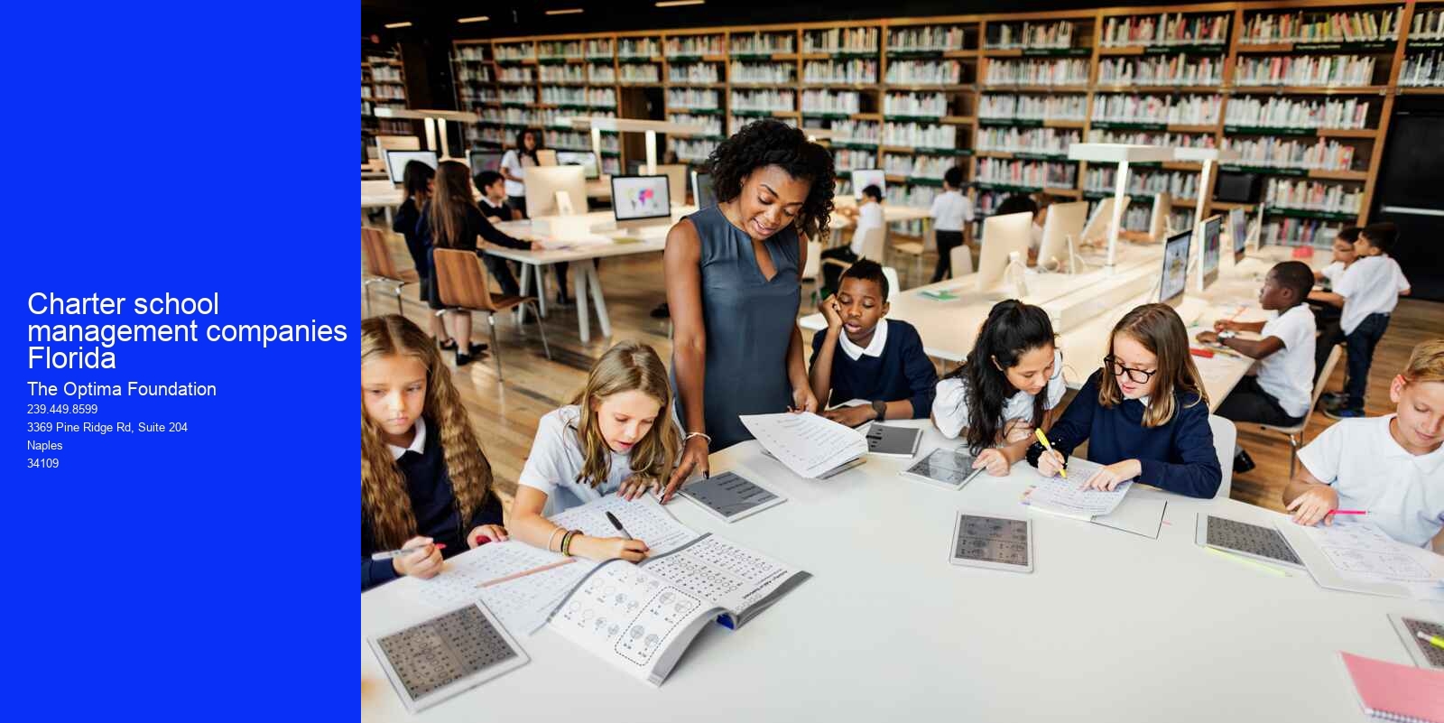 Charter school management companies Florida
