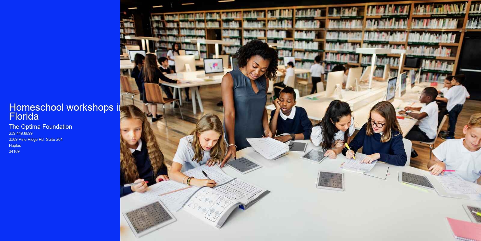 Homeschool workshops in Florida