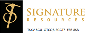 Signature Resources Ltd. (OTCQB:SGGTF)