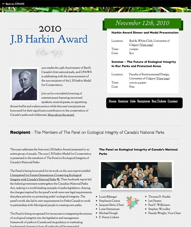 J.B Harkin Award