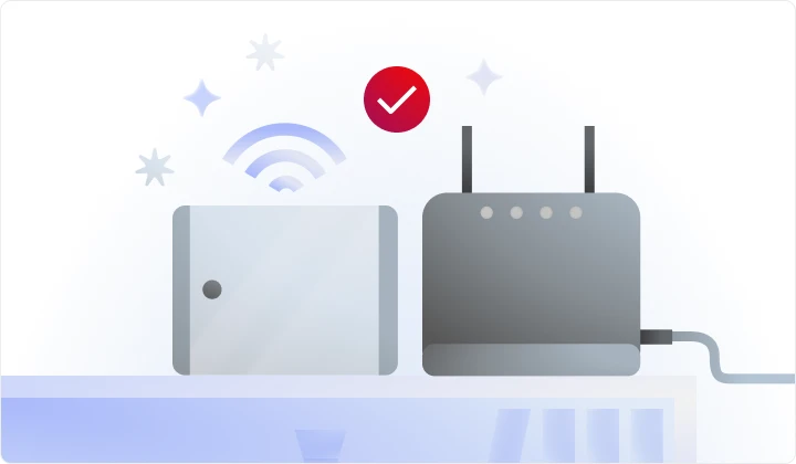 instructional_troubleshooting_improvewifi_en.webp Tablet and modem show succesful Wi-Fi connection