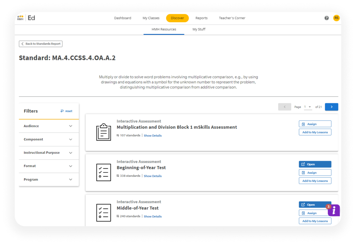 HMH Assessment Houghton Mifflin Harcourt