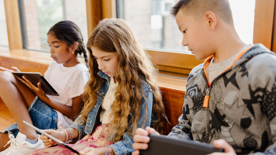 Students reading 