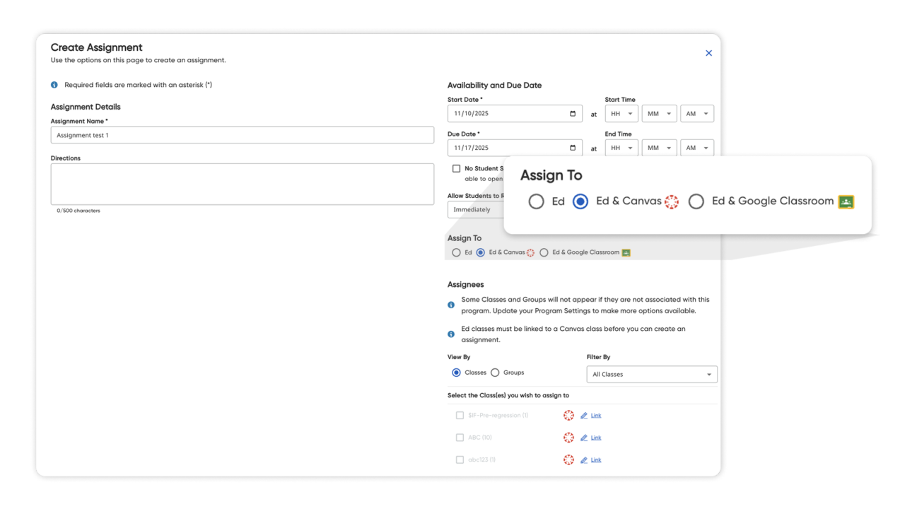 Ed Assessments in Canvas WF2158400 Dec