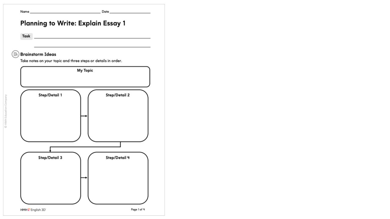 Grades 2-3 Expanded Writing Explain Essay
