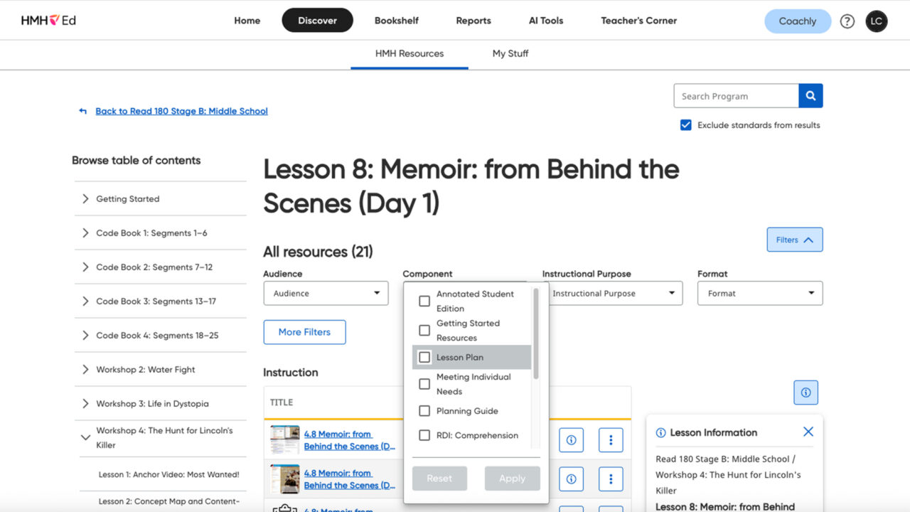 Read 180 Workshop 4.8 Lesson Plan