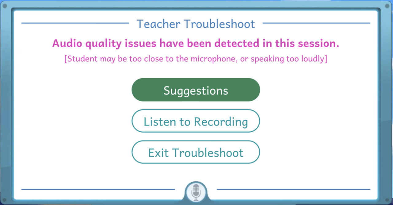 Subtest Audio Monitoring