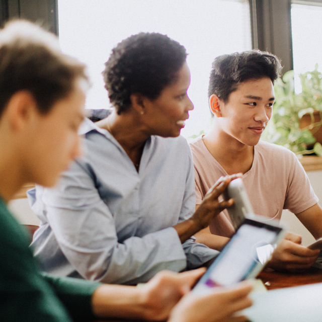 Teacher With Students Saxon Wf297647