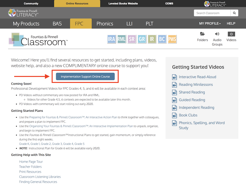 OLR_FPC_Homepage_ImplementationCourse