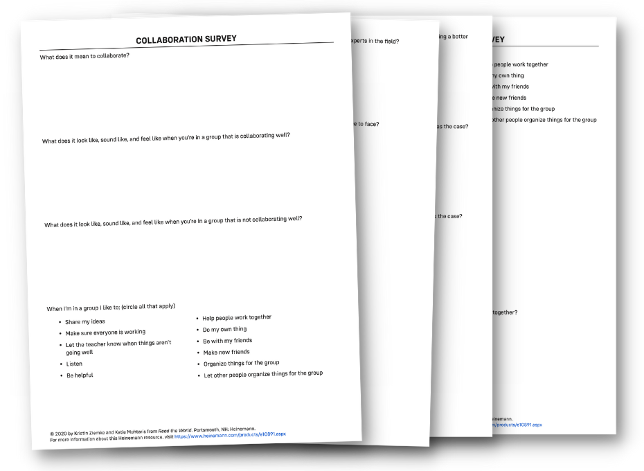 Read The World Collaboration Survey Pages PDF Blog Elements Graphic