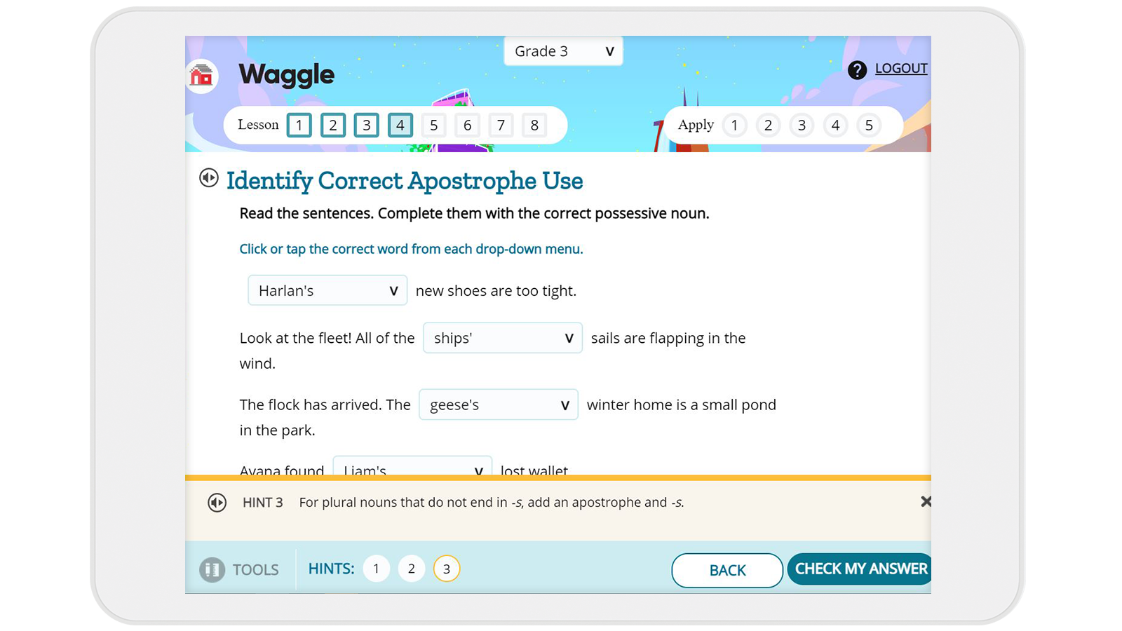 Waggle K8 Math & ELA Personalized Learning Houghton Mifflin Harcourt