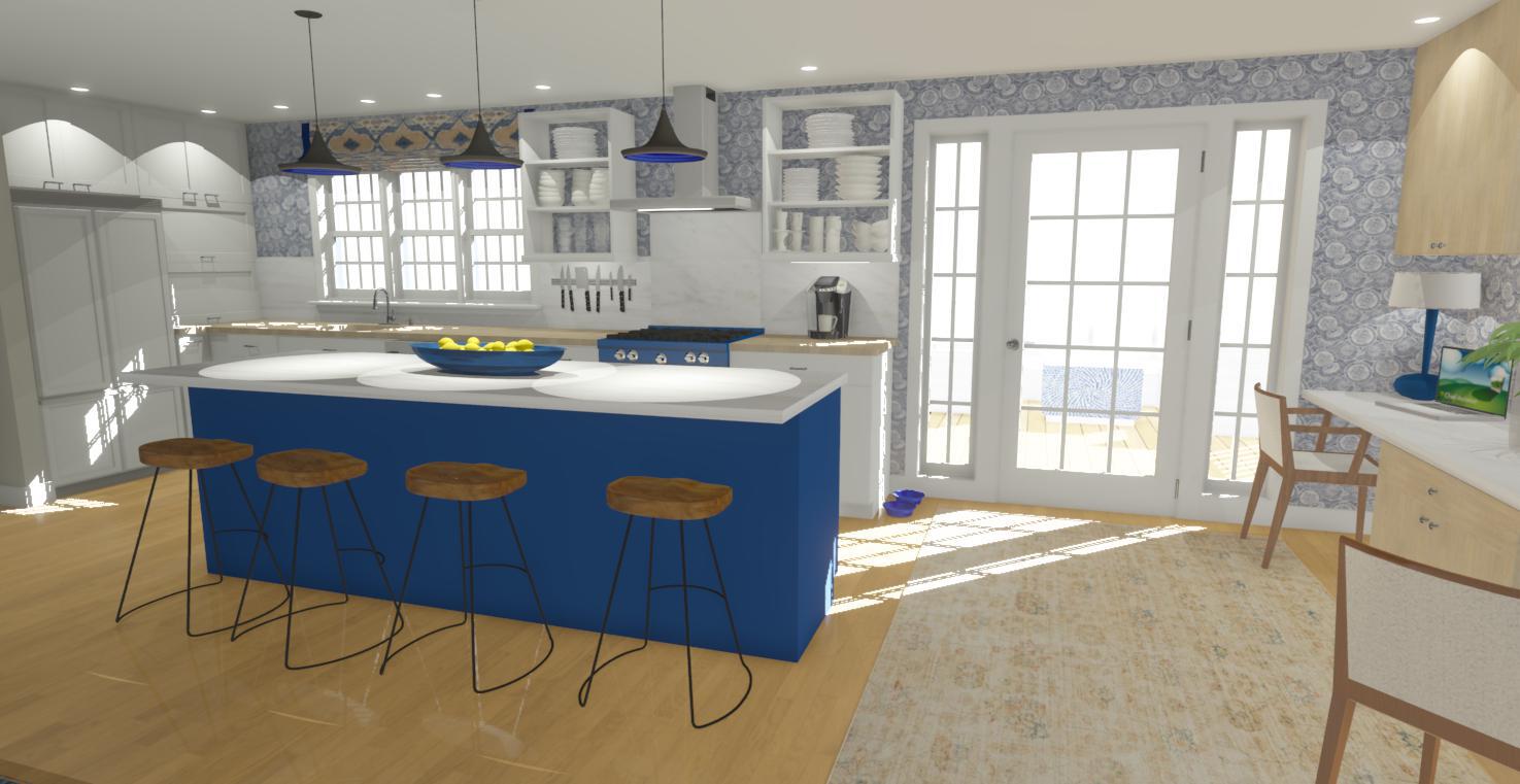 Bright and Cheery Kitchen rendering