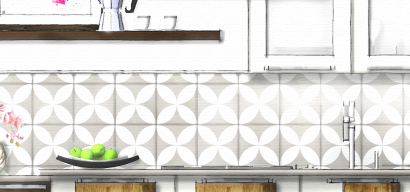 Backsplash Watercolor Concept