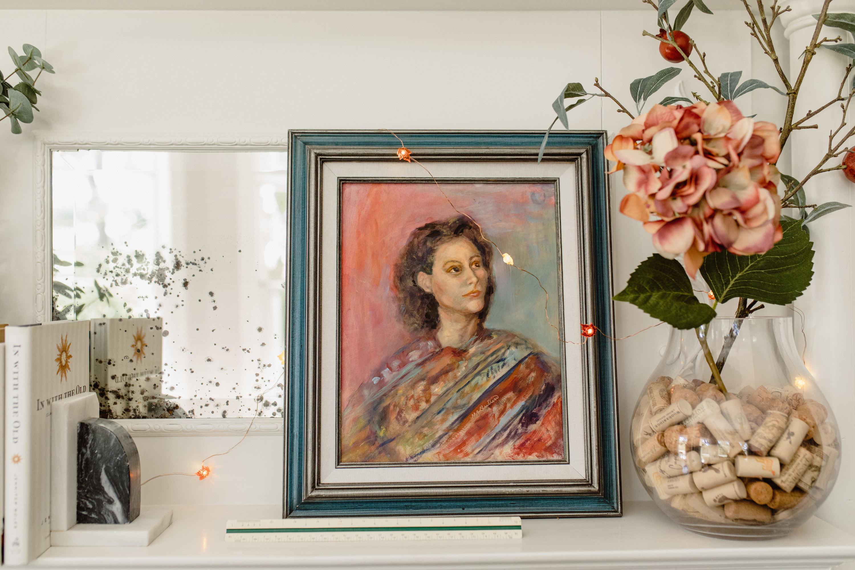 Vintage Portrait Antique Fireplace Mirror.jpg