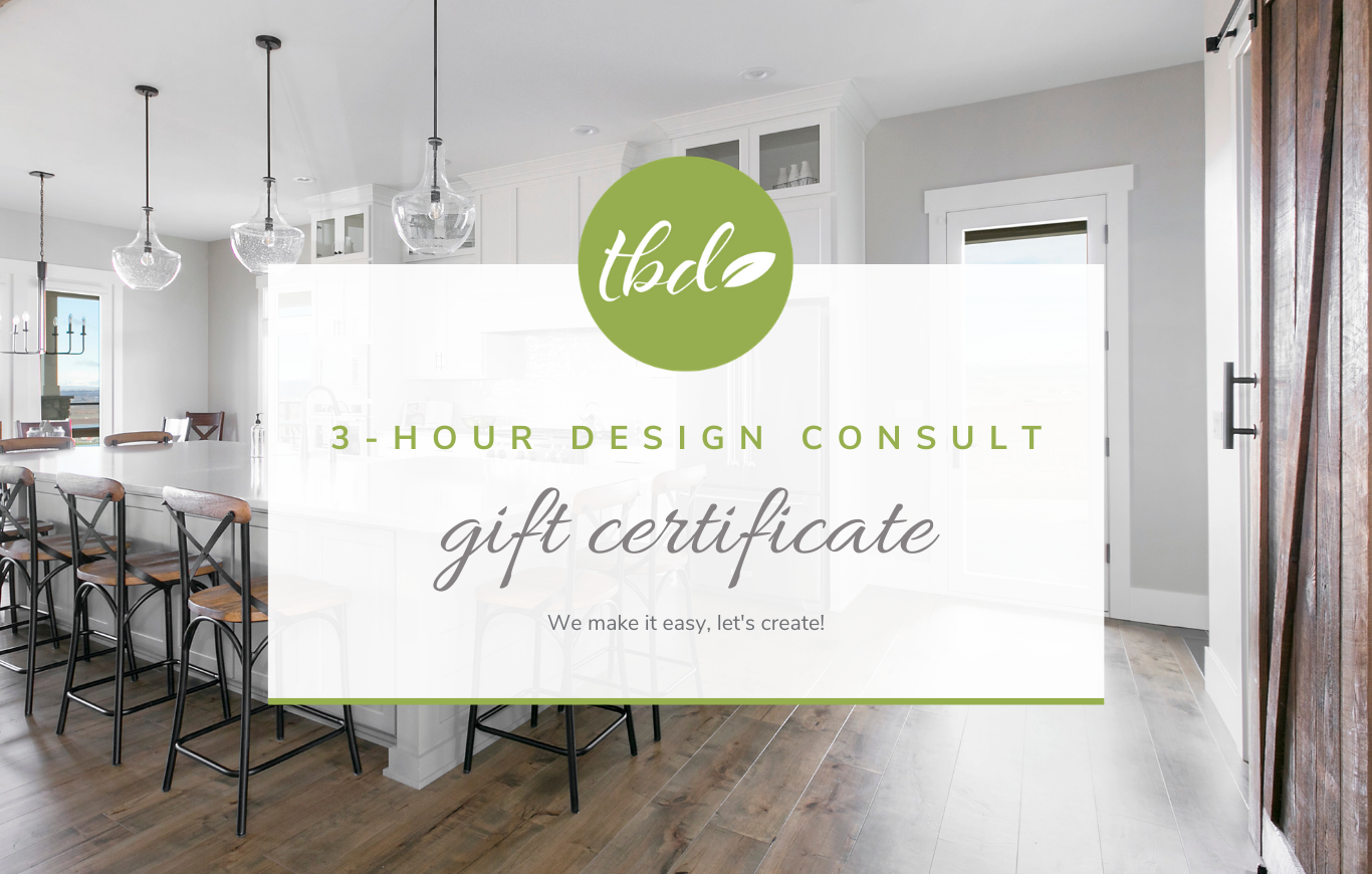 Gift Certificate - 3 Hour Virtual Interior Design Consultation