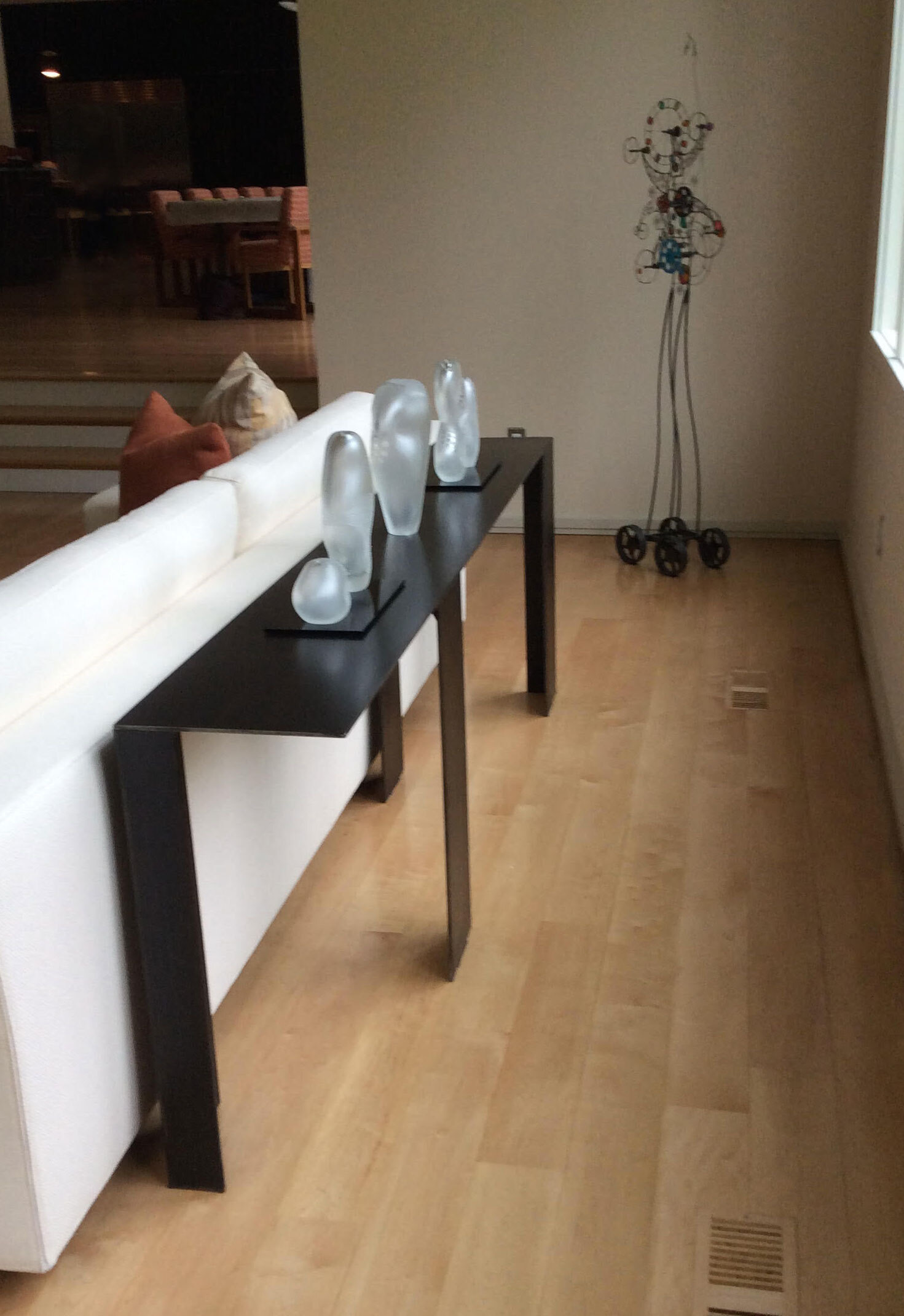 Bespoke metal sofa consul. 