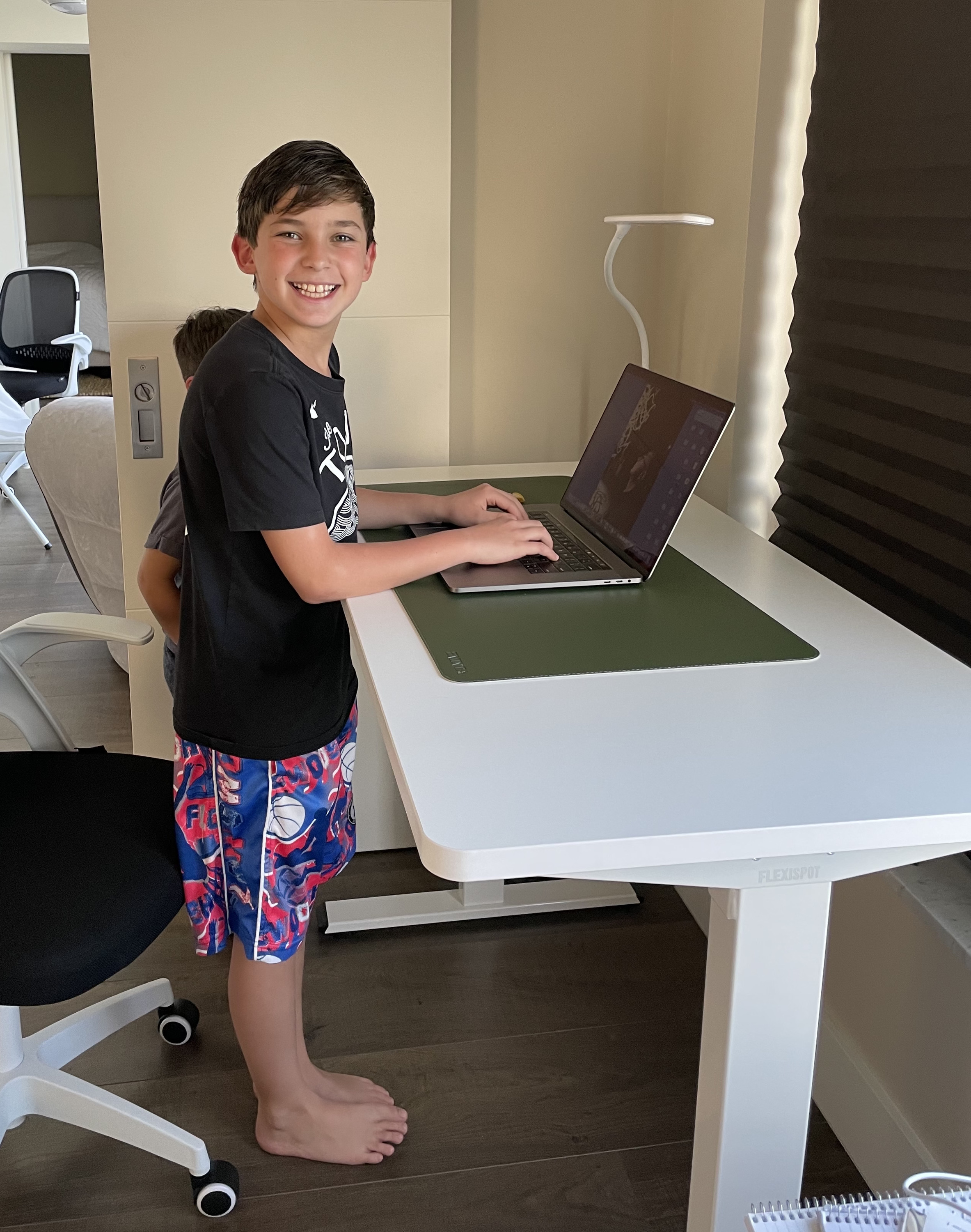 Standing at Sit Stand Desk