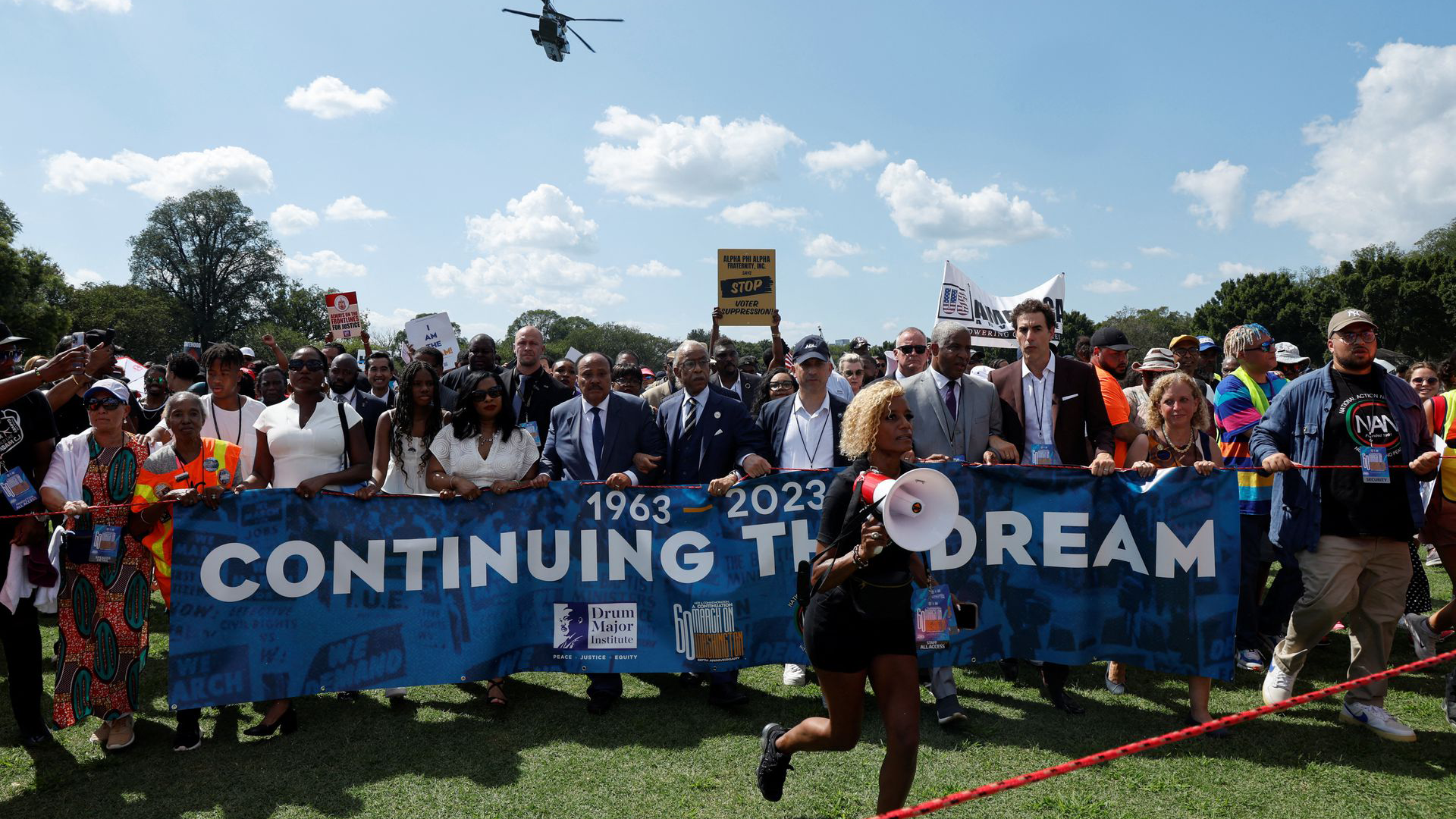 Shefik served as a Marshal for the 60th Anniversary of the March on Washington.