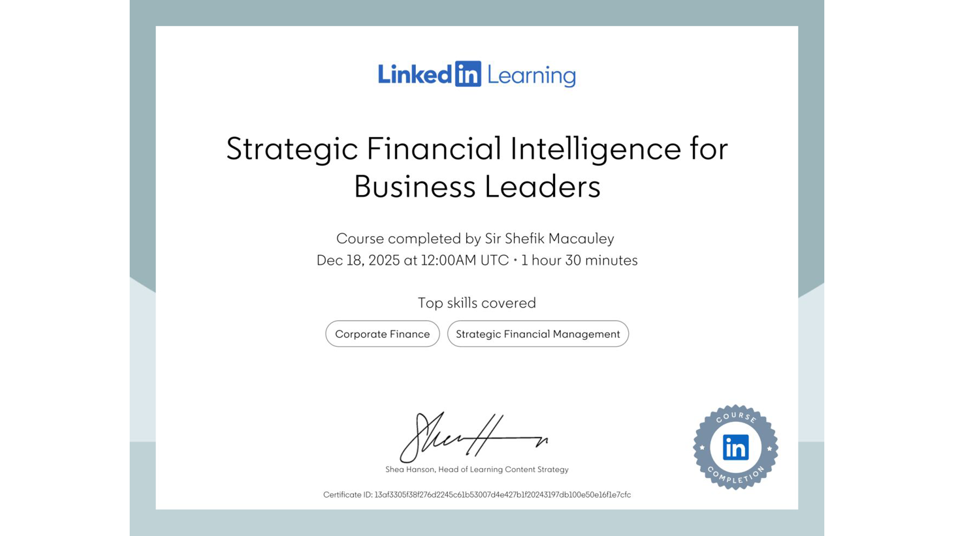 Strategic Financial Intelligence for Business Leaders