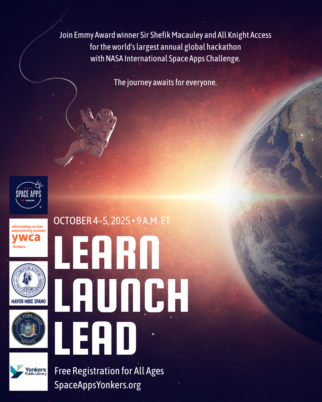 NASA Space Apps Yonkers - Announcement 2 - Instagram Post