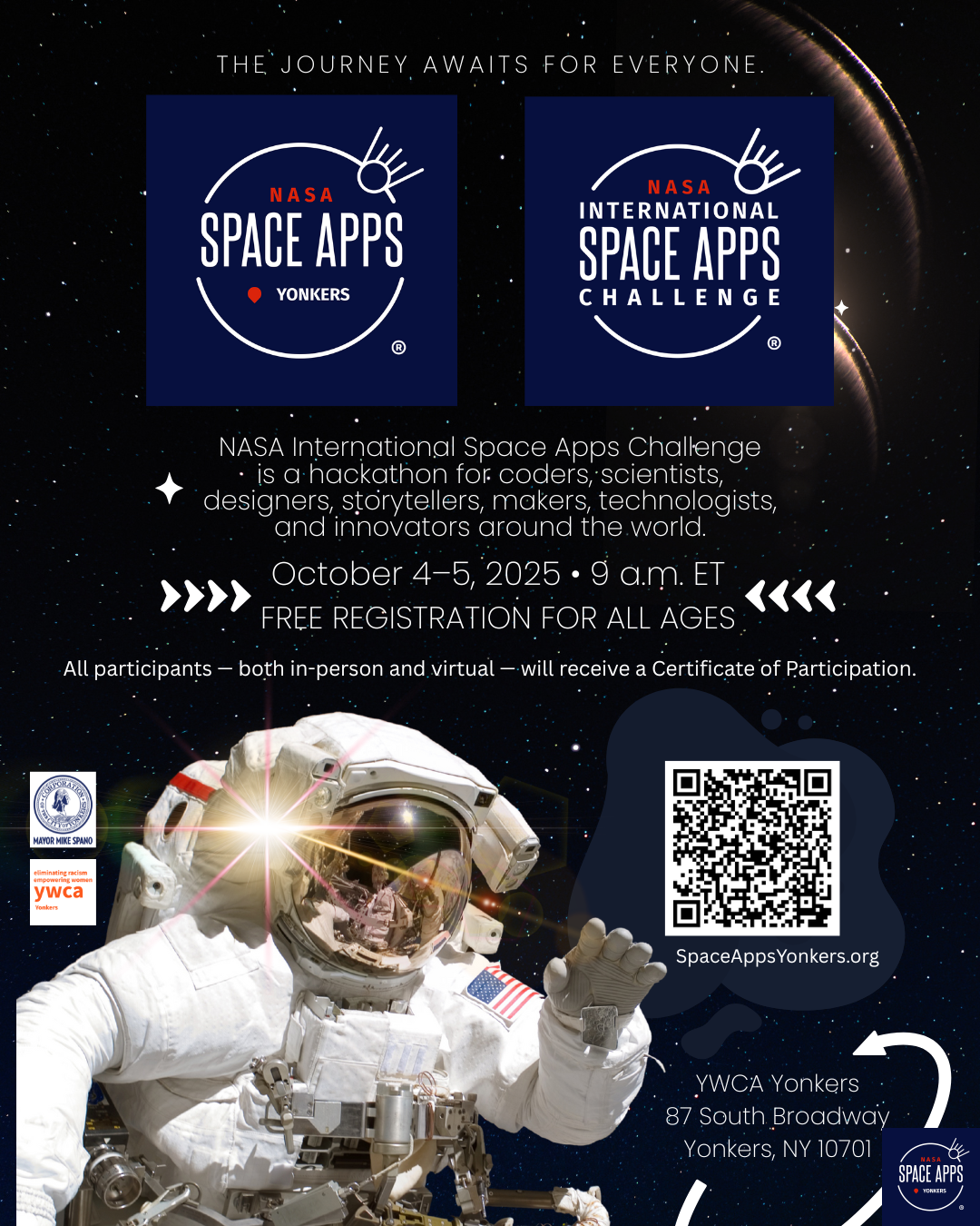 NASA Space Apps Yonkers - Announcement 1 - Instagram Post (1080x1350)