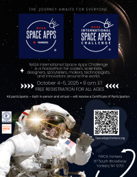 NASA Space Apps Yonkers - Announcement 1 - Flyer Portrait (8.5x11)