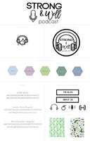 Strong well branding style board