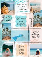 Beach instagram grid