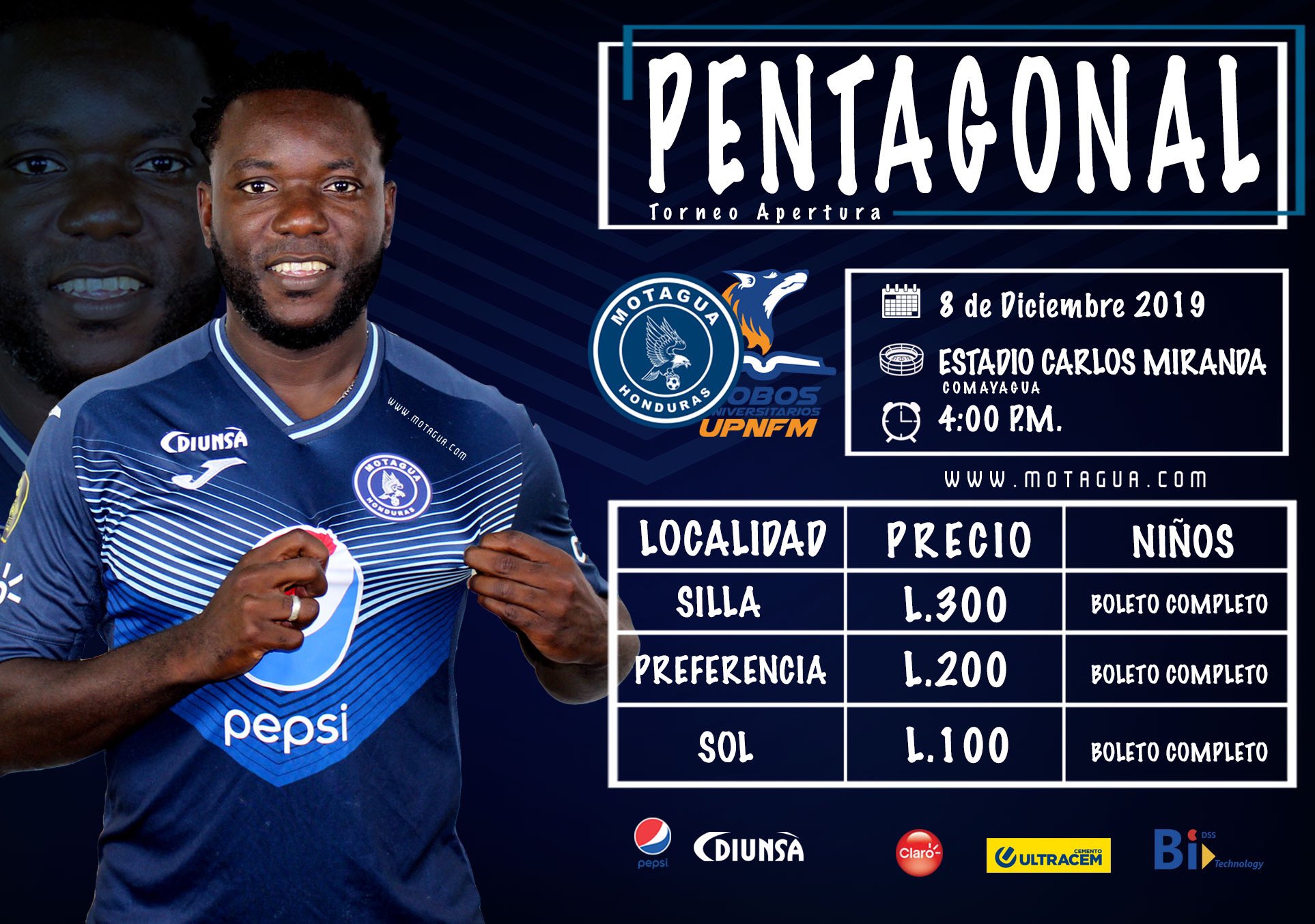 Estos son los precios para el partido entre Motagua y Lobos UPNFM | HRN 