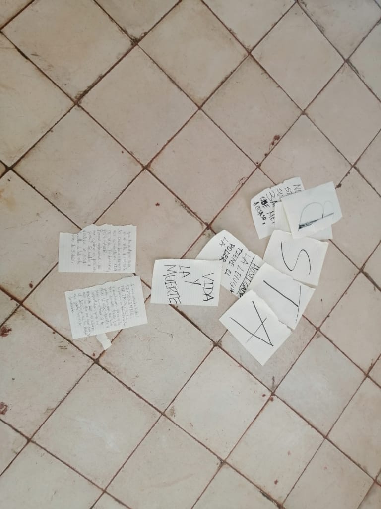 Cartas que dejó.